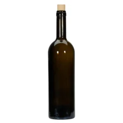 Bottiglia di vino da 750 ml 'Golia', verde antico, bocca: sughero