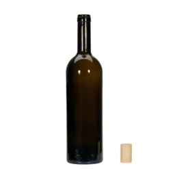 Bottiglia di vino da 750 ml 'Golia', verde antico, bocca: sughero