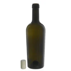 Bottiglia di vino da 750 ml 'Imperiale', verde antico, bocca: sughero