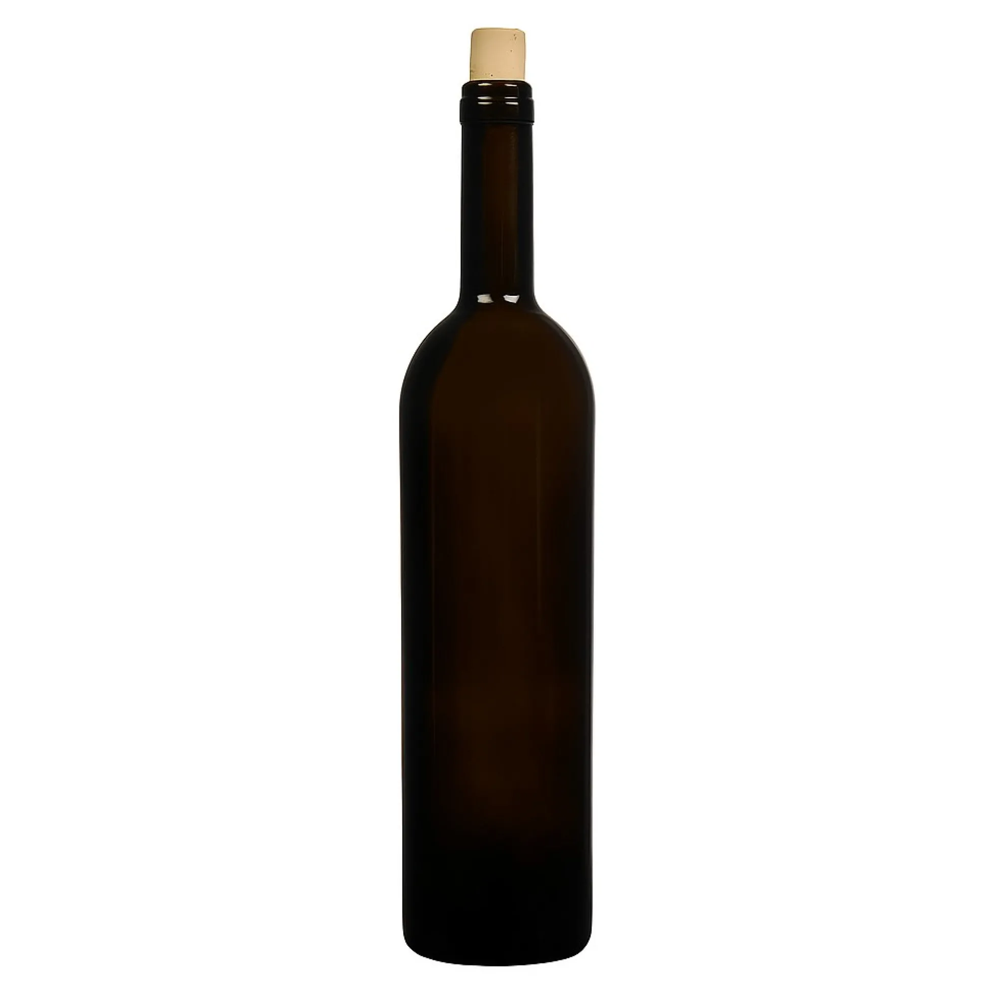Bottiglia di vino 750 ml 'Liberty', verde antico, bocca: sughero