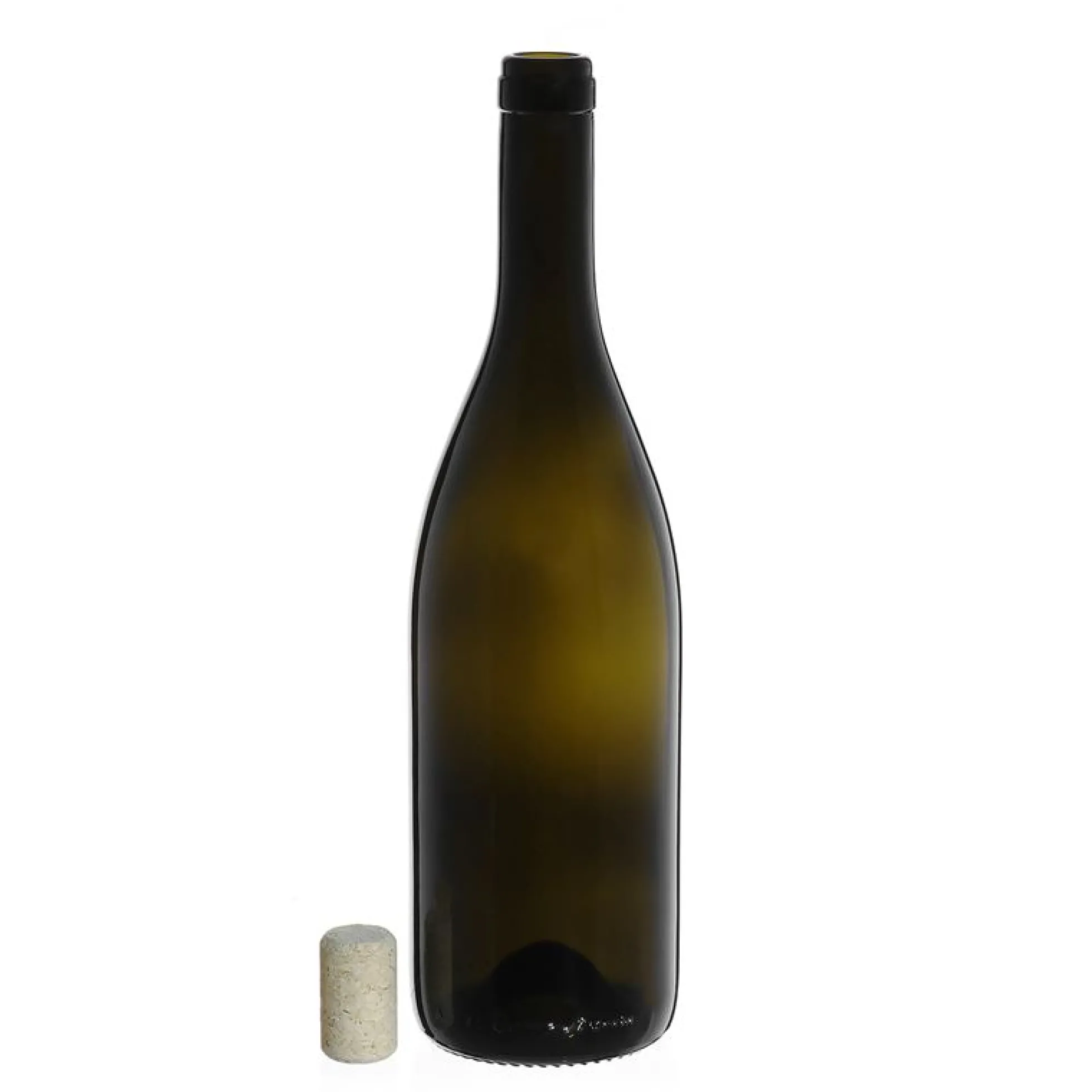 Bottiglia di vino 750 ml 'Tiffany', verde antico, bocca: sughero