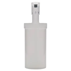 Bottiglia dosatrice da 655 ml 'Securibox', plastica PP, bianca, bocca: chiusura a vite