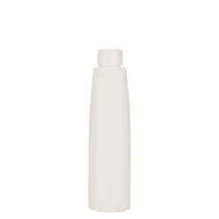 Bottiglia in plastica da 200 ml 'Donald', HDPE, bianca, bocca: 24/410