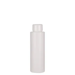 Bottiglia in plastica da 100 ml 'Pipe', HDPE, bianca, bocca: 24/410