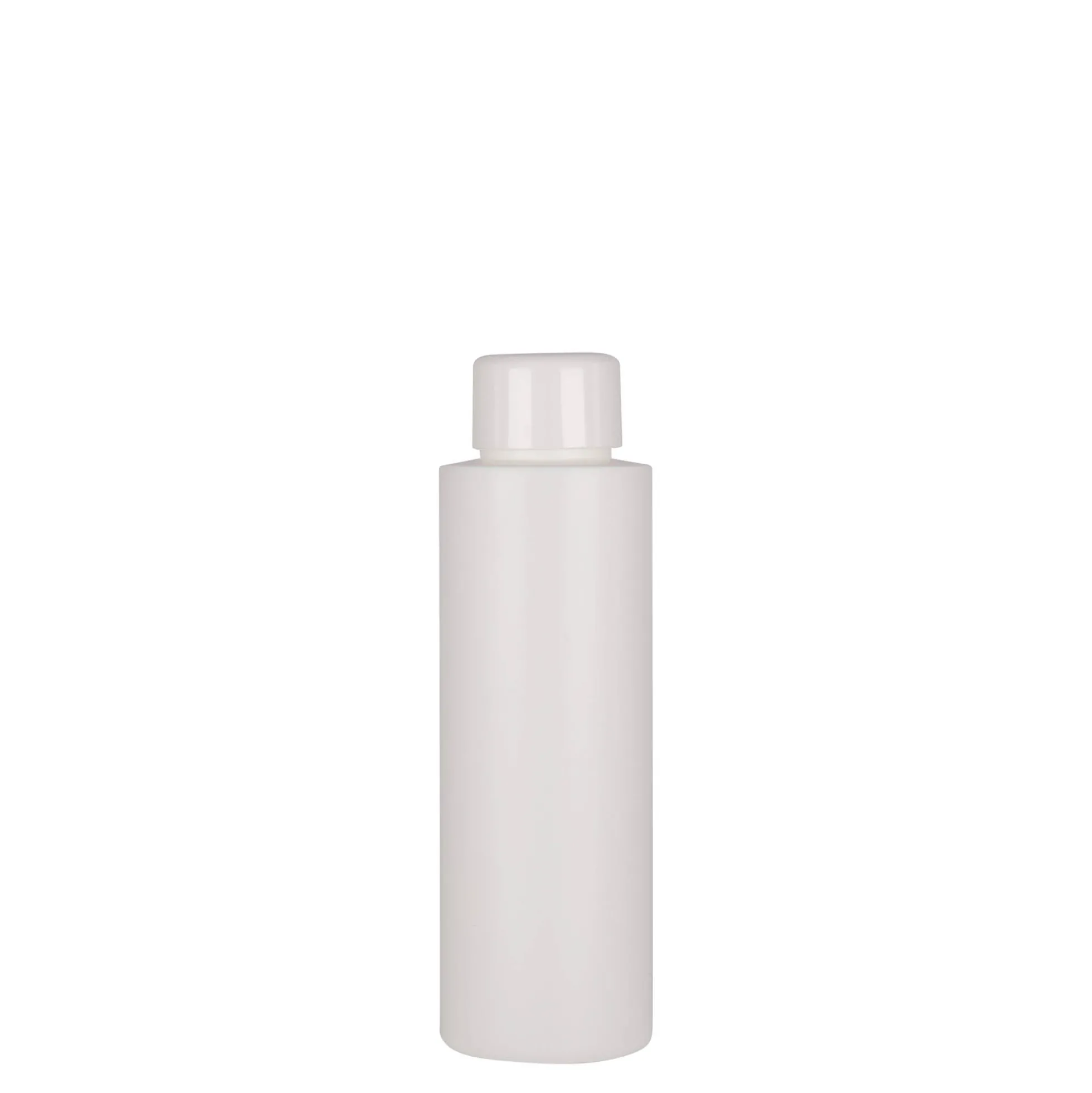 Bottiglia in plastica da 100 ml 'Pipe', HDPE, bianca, bocca: 24/410