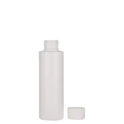 Bottiglia in plastica da 100 ml 'Pipe', HDPE, bianca, bocca: 24/410