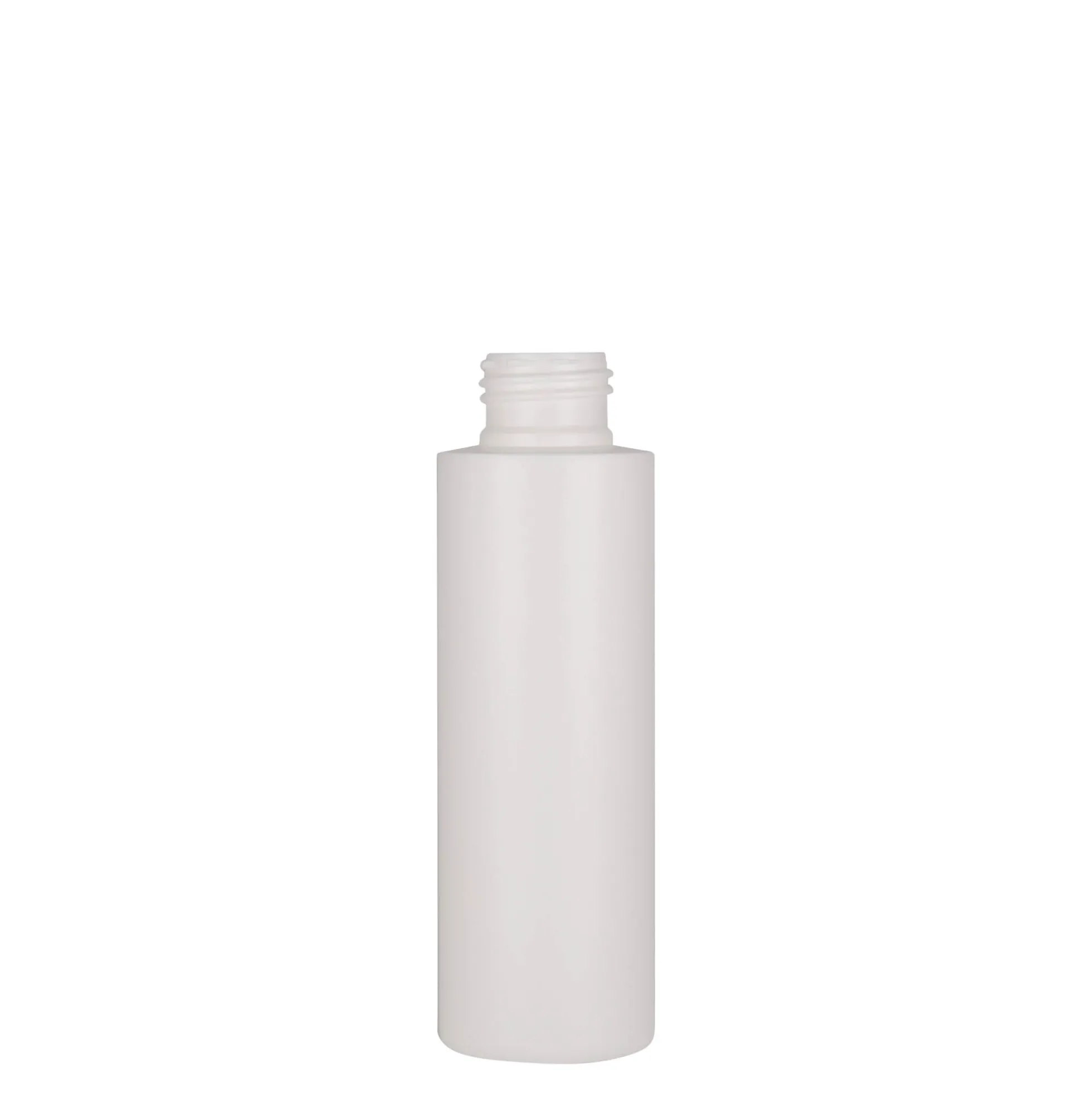 Bottiglia in plastica da 100 ml 'Pipe', HDPE, bianca, bocca: 24/410
