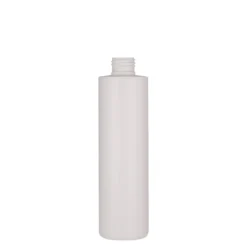 Bottiglia in plastica da 250 ml 'Pipe', HDPE, bianca, bocca: 24/410
