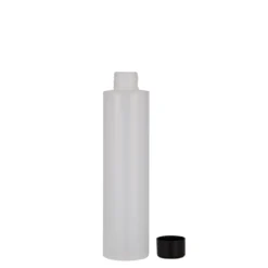 Bottiglia in plastica da 200 ml 'Pipe', HDPE, naturale, bocca: 24/410