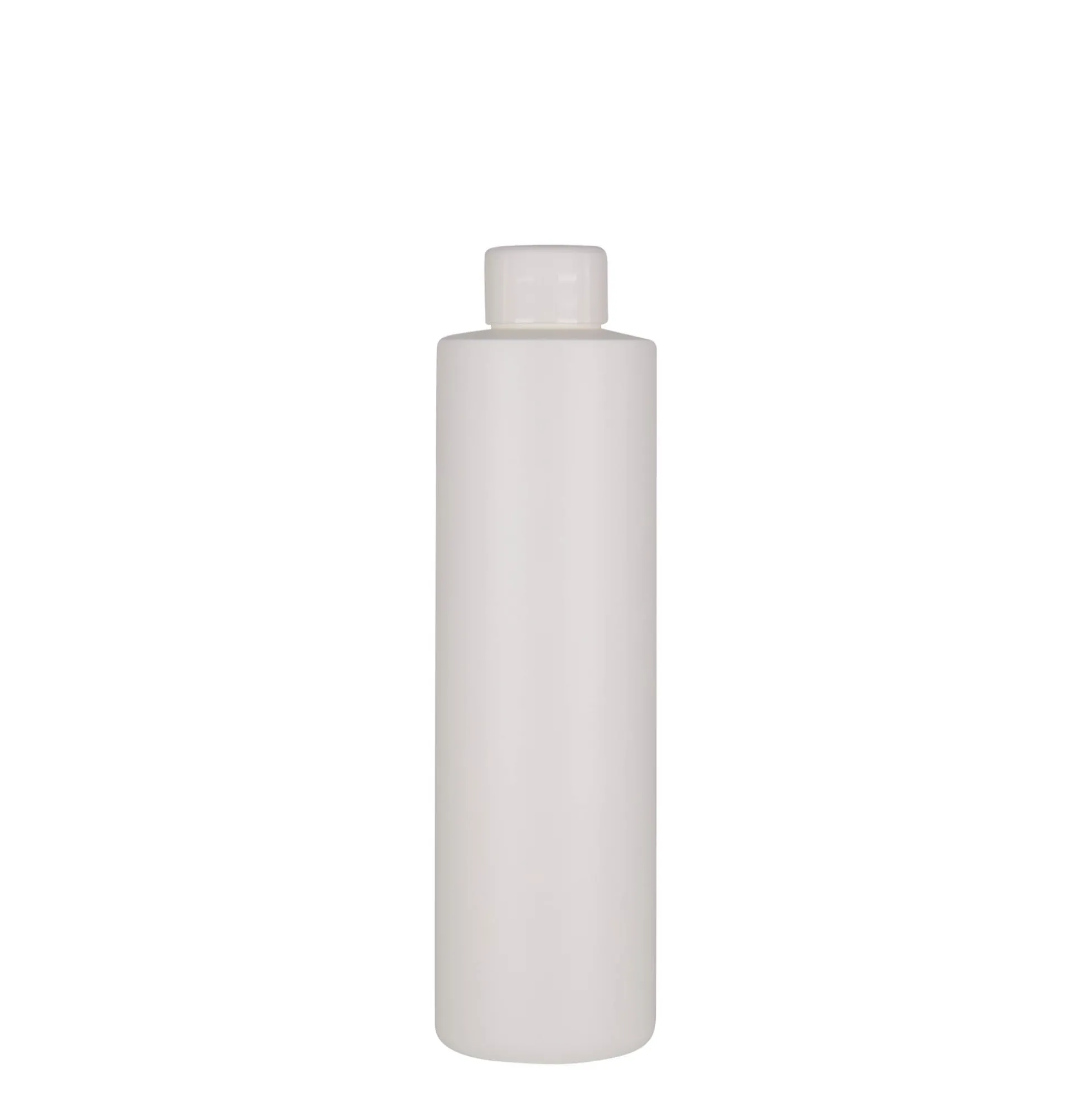 Bottiglia in plastica da 250 ml 'Pipe', HDPE verde, bianca, bocca: 24/410