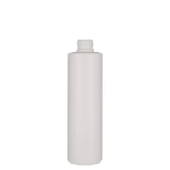 Bottiglia in plastica da 250 ml 'Pipe', HDPE verde, bianca, bocca: 24/410