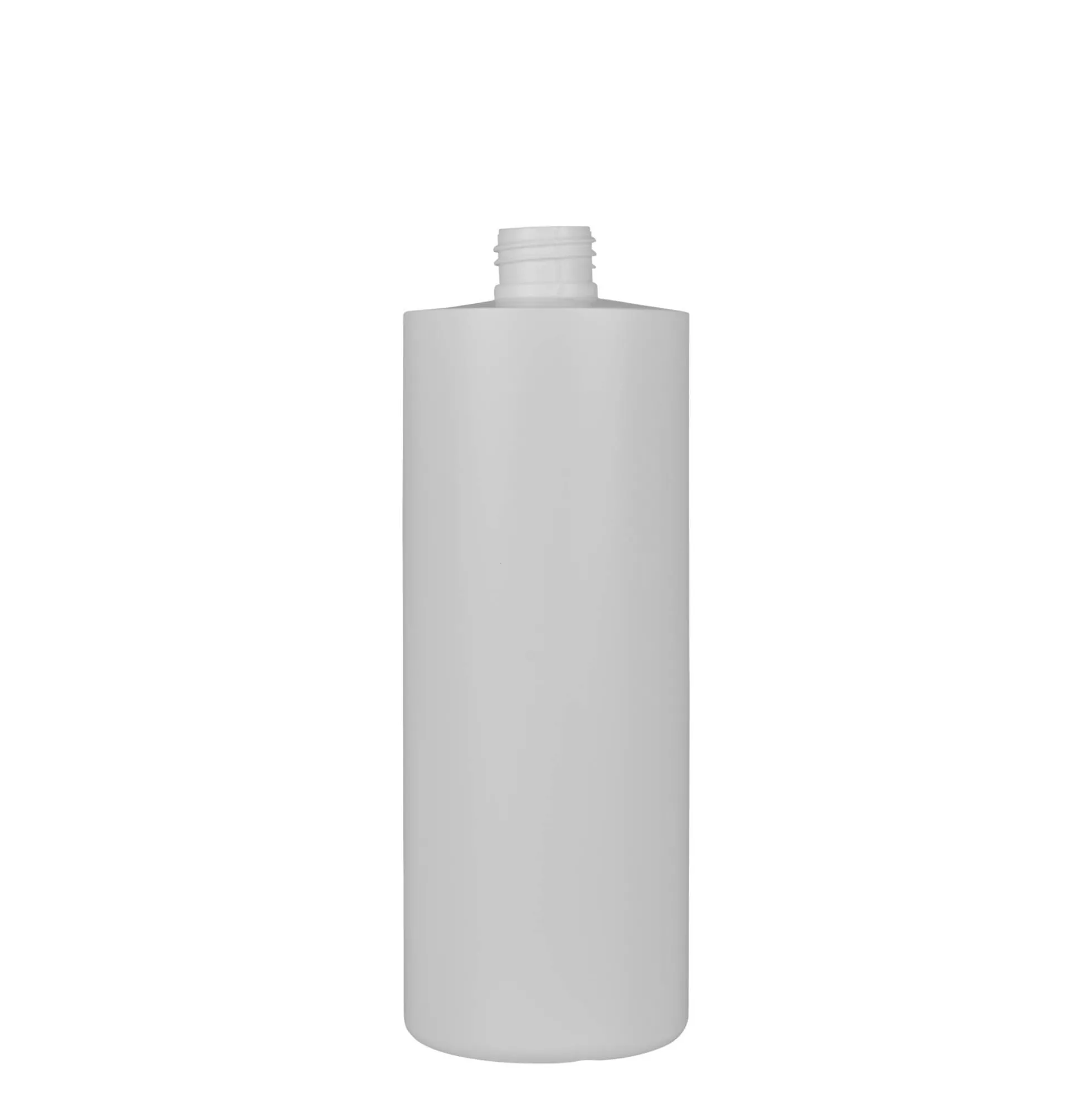 Bottiglia in plastica da 500 ml 'Pipe', HDPE verde, bianca, bocca: 24/410