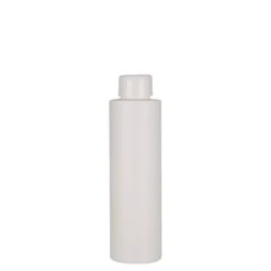 Bottiglia in plastica da 150 ml 'Pipe', HDPE, bianca, bocca: 24/410