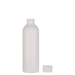 Bottiglia in plastica da 200 ml 'Tuffy', HDPE, bianca, bocca: 24/410