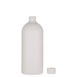 Bottiglia in plastica da 500 ml 'Tuffy', HDPE, bianca, bocca: 24/410