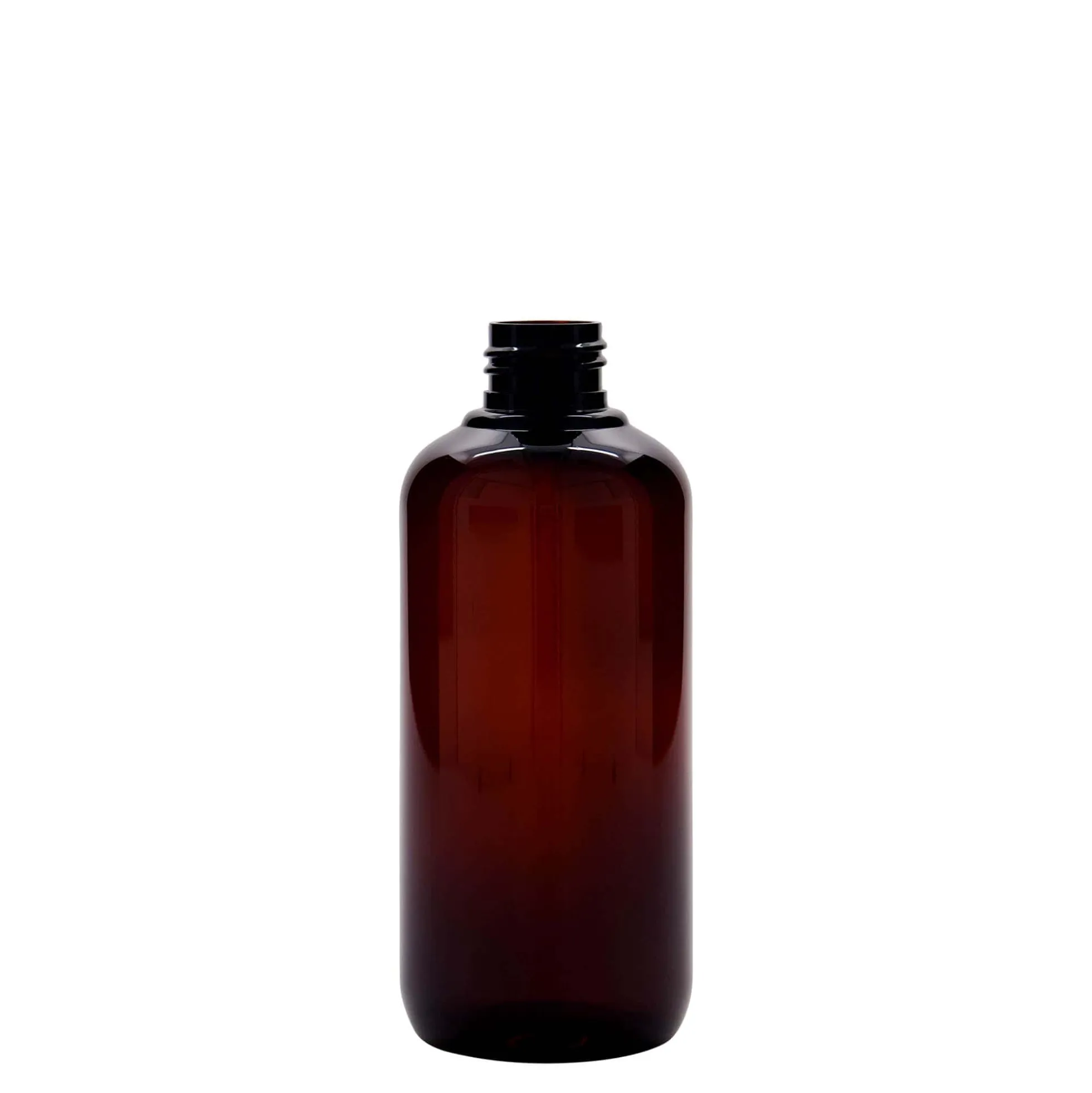 Bottiglia in plastica riciclata da 250 ml 'Victor's Best', PCR, marrone, bocca: 24/410