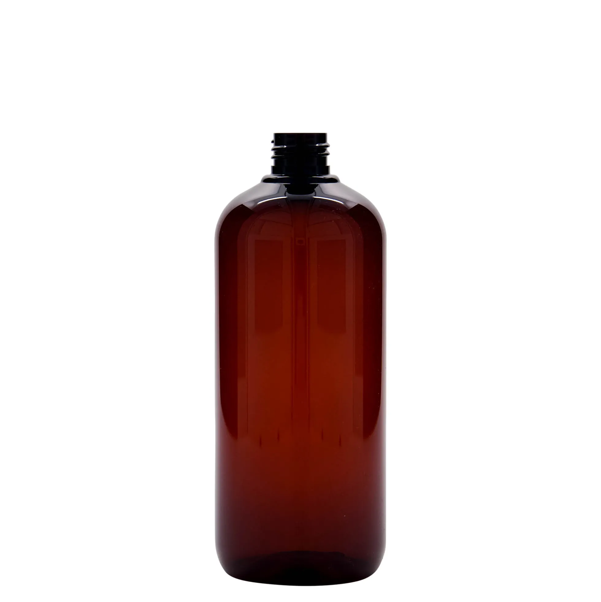 Bottiglia in plastica riciclata da 500 ml 'Victor's Best', PCR, marrone, bocca: 24/410