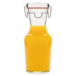 Bottiglia in vetro da 500 ml 'Lock-Eat', bocca: chiusura a gancio metallico
