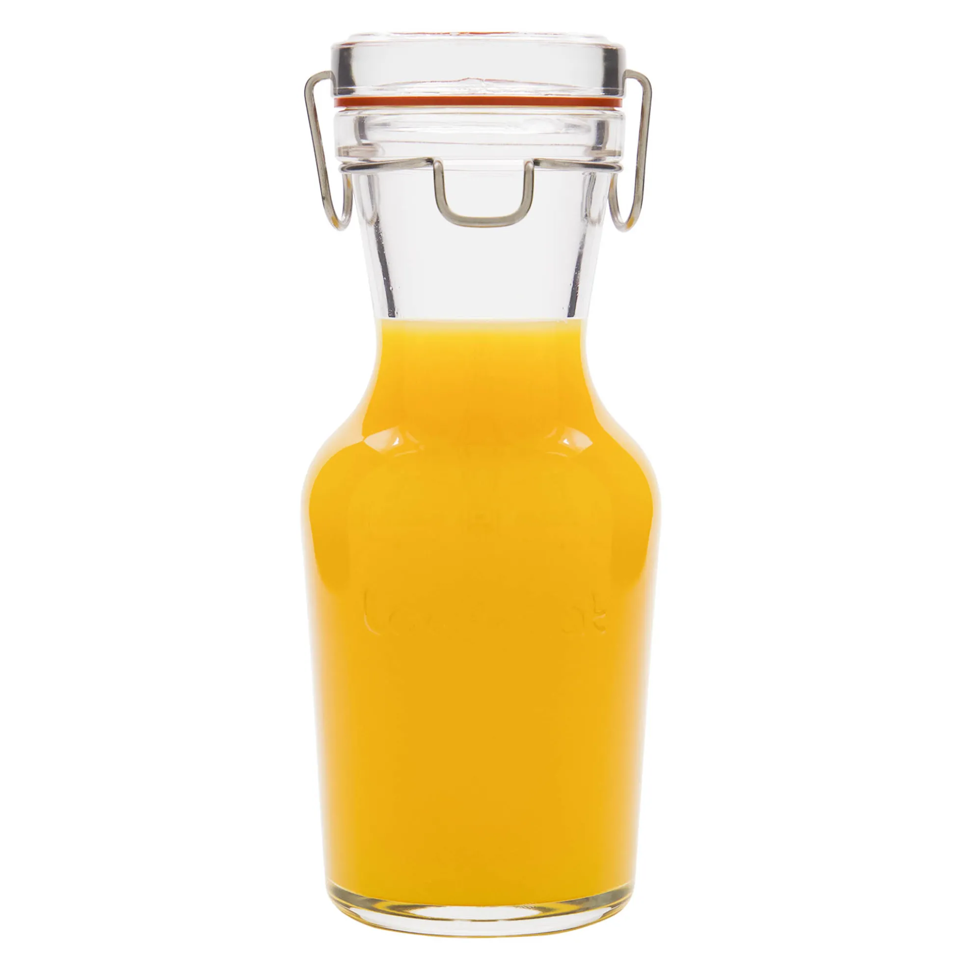 Bottiglia in vetro da 500 ml 'Lock-Eat', bocca: chiusura a gancio metallico