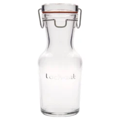 Bottiglia in vetro da 500 ml 'Lock-Eat', bocca: chiusura a gancio metallico