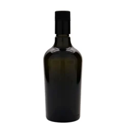 Bottiglia per aceto/olio 500 ml 'Oleum', vetro, verde antico, bocca: DOP