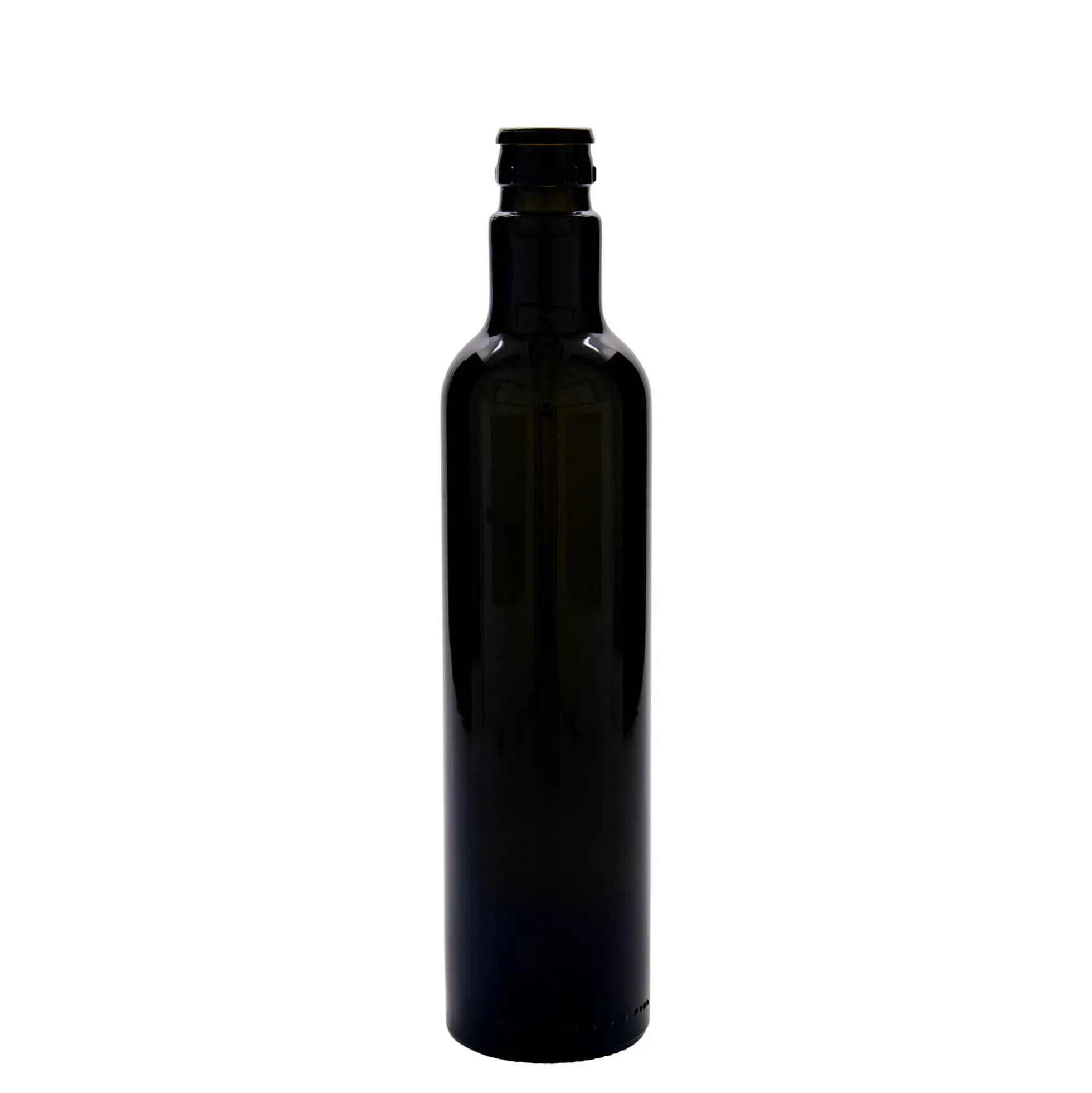 Bottiglia per aceto/olio 'Willy New' 500 ml, vetro, verde antico, bocca: DOP