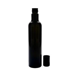Bottiglia per aceto/olio 'Willy New' 500 ml, vetro, verde antico, bocca: DOP