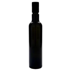 Bottiglia per aceto/olio 'Willy New' 500 ml, vetro, verde antico, bocca: DOP