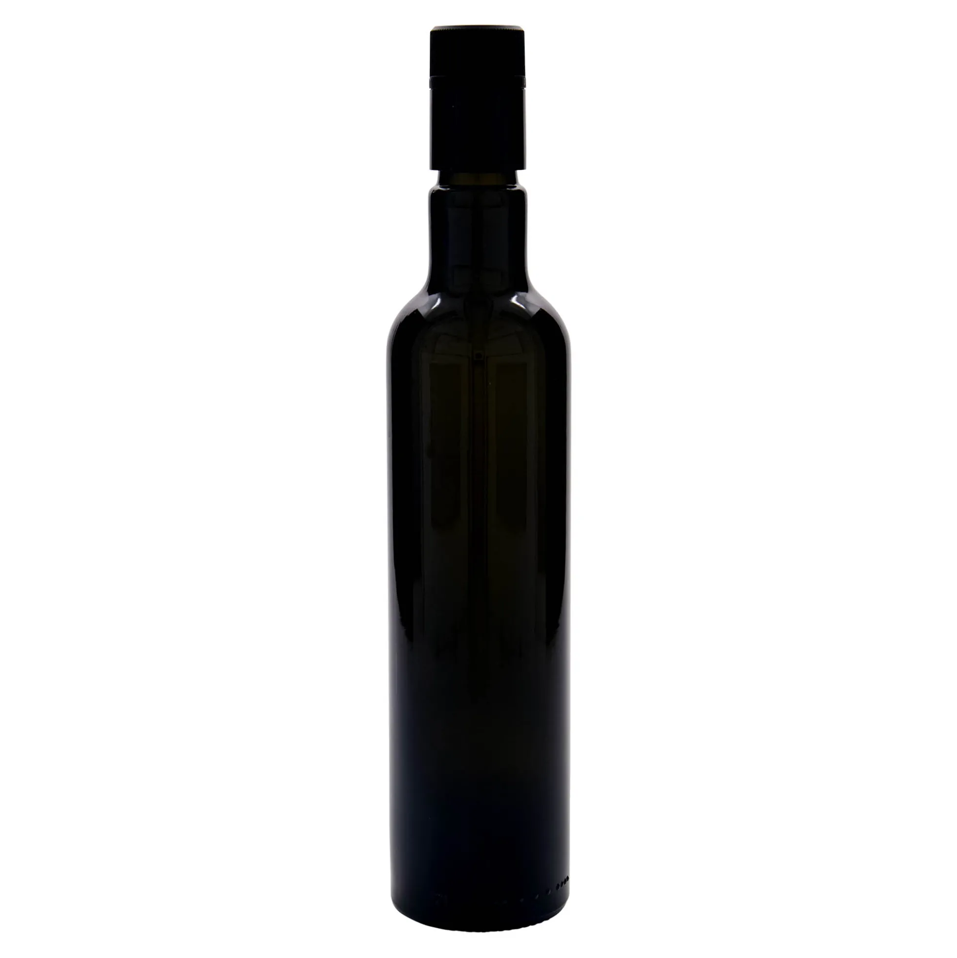 Bottiglia per aceto/olio 'Willy New' 500 ml, vetro, verde antico, bocca: DOP