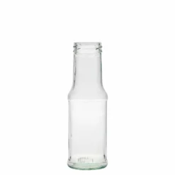 Bottiglia per salsa da 200 ml, vetro, bocca: Twist-Off (TO 43)