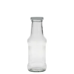 Bottiglia per salsa da 250 ml, vetro, bocca: Twist-Off (TO 38)