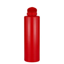 Bottiglia per salsa 500 ml, plastica LDPE, rossa, bocca: 38/400