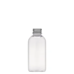 Bottiglia PET da 50 ml 'Iris', ovale, plastica, bocca: 20/410