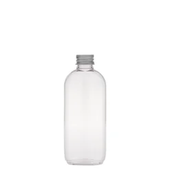 Bottiglia PET da 100 ml 'Iris', ovale, plastica, bocca: 20/410
