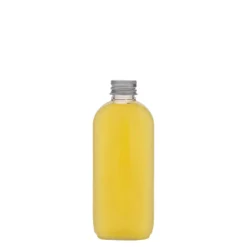 Bottiglia PET da 100 ml 'Iris', ovale, plastica, bocca: 20/410