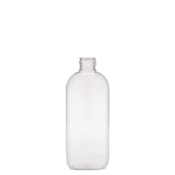 Bottiglia PET da 100 ml 'Iris', ovale, plastica, bocca: 20/410