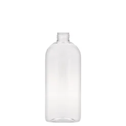 Bottiglia PET da 250 ml 'Iris', ovale, plastica, bocca: 24/410