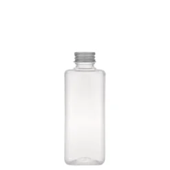 Bottiglia PET da 200 ml 'Karl', quadrata, plastica, bocca: 24/410