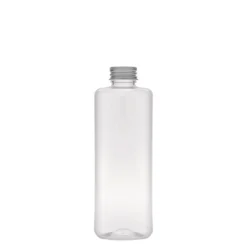 Bottiglia PET da 300 ml 'Karl', quadrata, plastica, bocca: 24/410