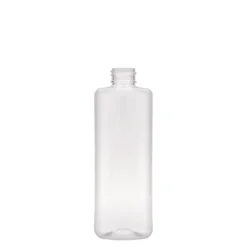 Bottiglia PET da 300 ml 'Karl', quadrata, plastica, bocca: 24/410