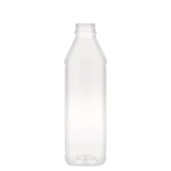 Bottiglia PET da 1.000 ml 'Milk and Juice Carré', quadrata, plastica, bocca: 38 mm