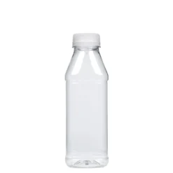 Bottiglia PET 500 ml 'Milk and Juice Carré', quadrata, plastica, bocca: 38 mm
