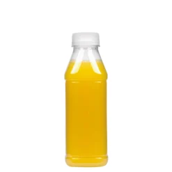 Bottiglia PET 500 ml 'Milk and Juice Carré', quadrata, plastica, bocca: 38 mm