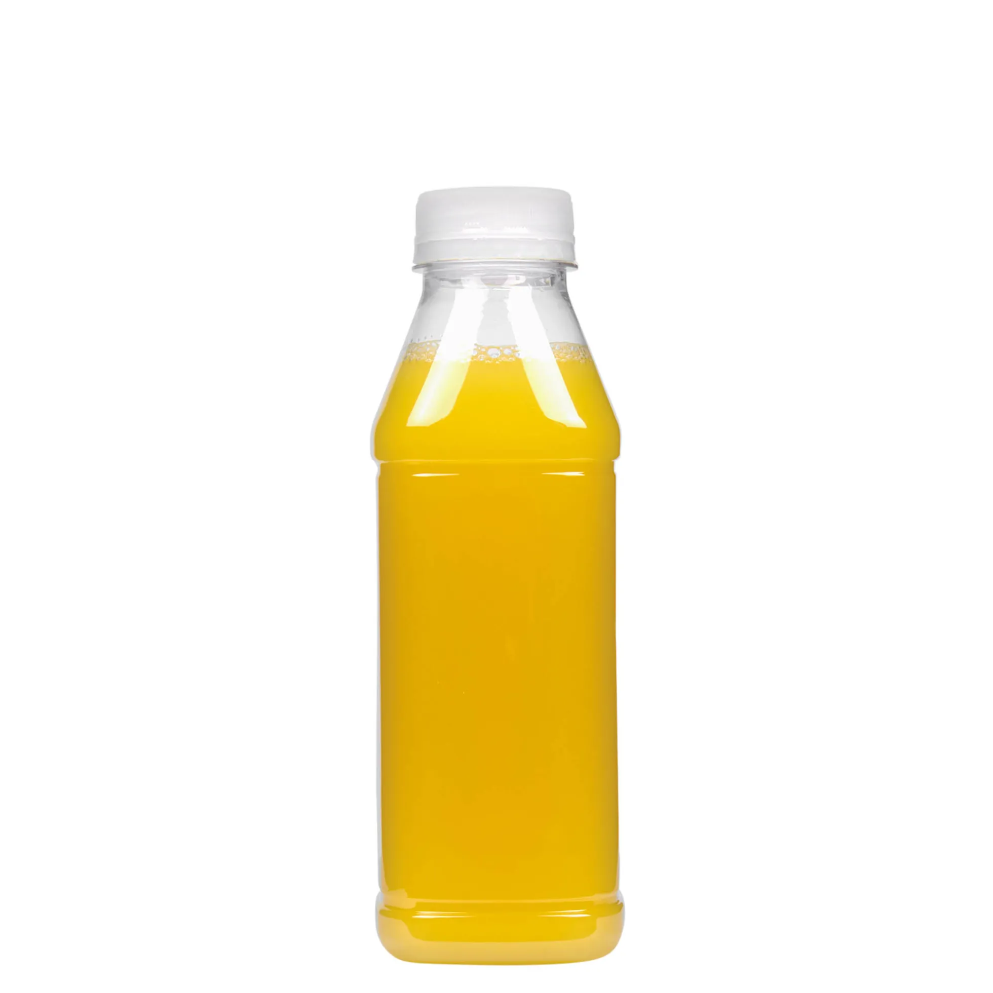 Bottiglia PET 500 ml 'Milk and Juice Carré', quadrata, plastica, bocca: 38 mm