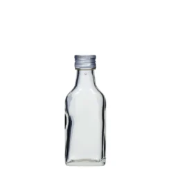 Bottiglia tascabile da 40 ml, rettangolare, bocca: PP 22