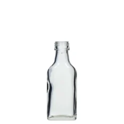 Bottiglia tascabile da 40 ml, rettangolare, bocca: PP 22