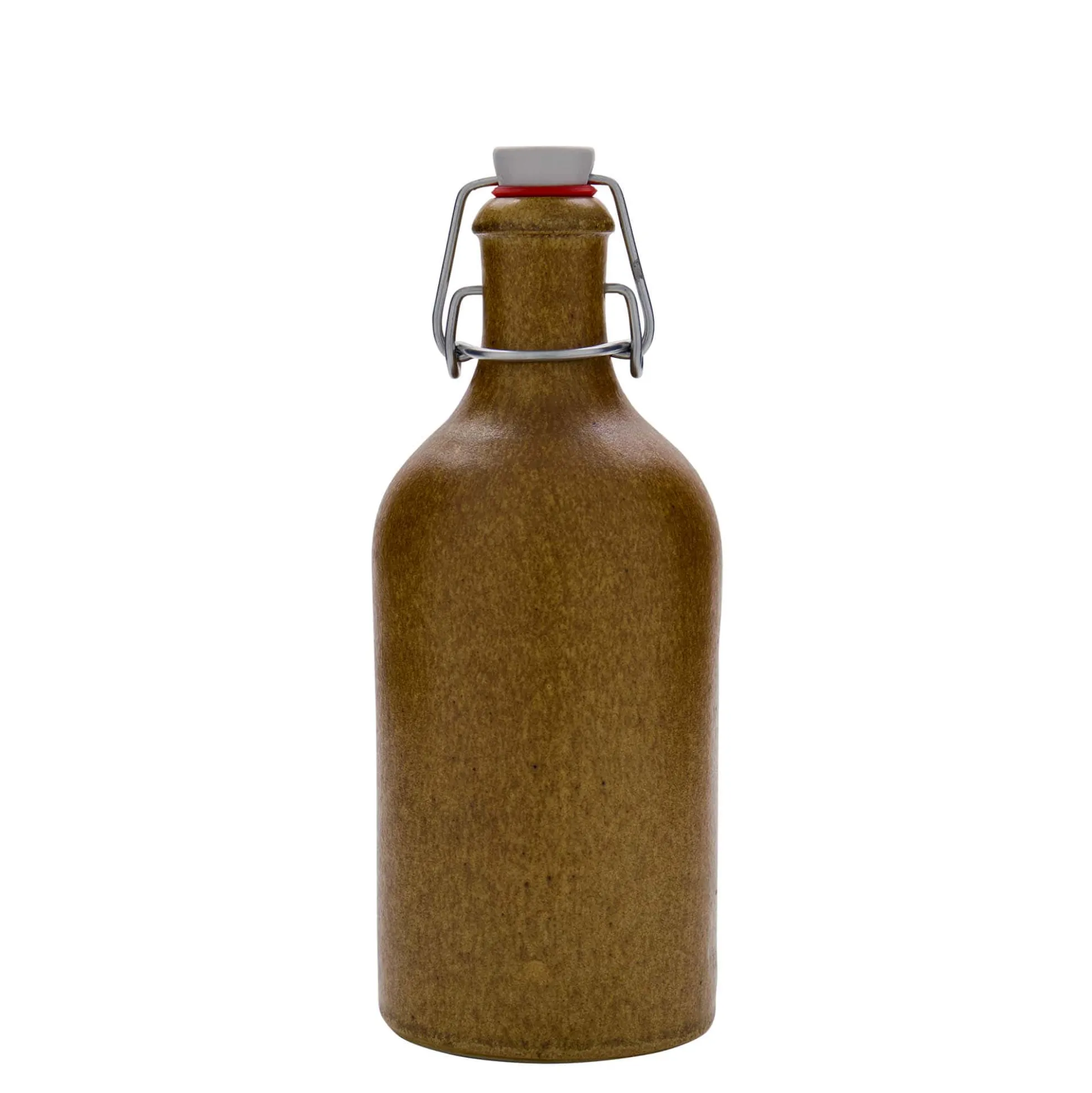 Brocca da 500 ml, gres, marrone cristallo, bocca: chiusura a staffa