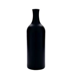 Brocca in terracotta da 750 ml, collo lungo, gres, nero, bocca: sughero
