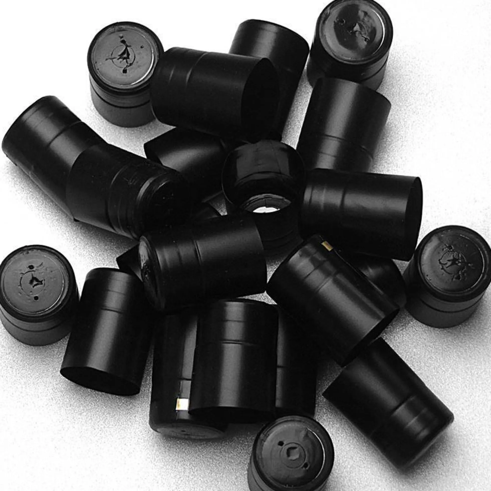 Capsula termoretraibile 32x41, plastica PVC, nero