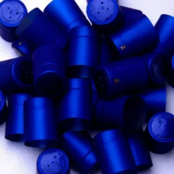 Capsula termoretraibile 32x41, plastica PVC, blu